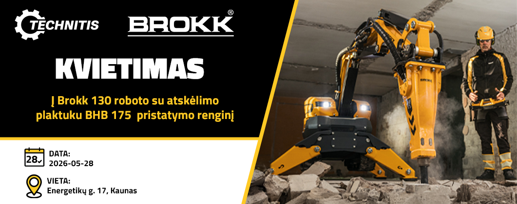 brokk pristatymas